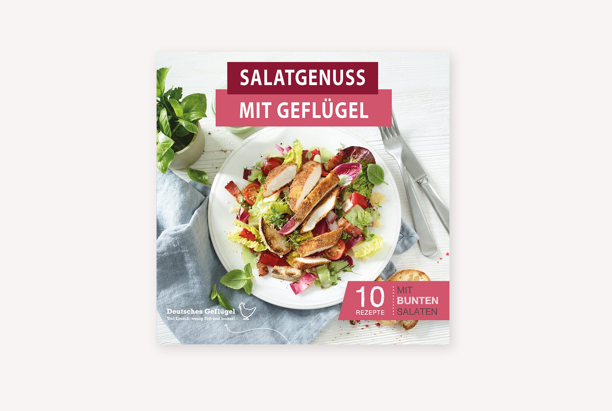 Salatgenuss mit Geflügel